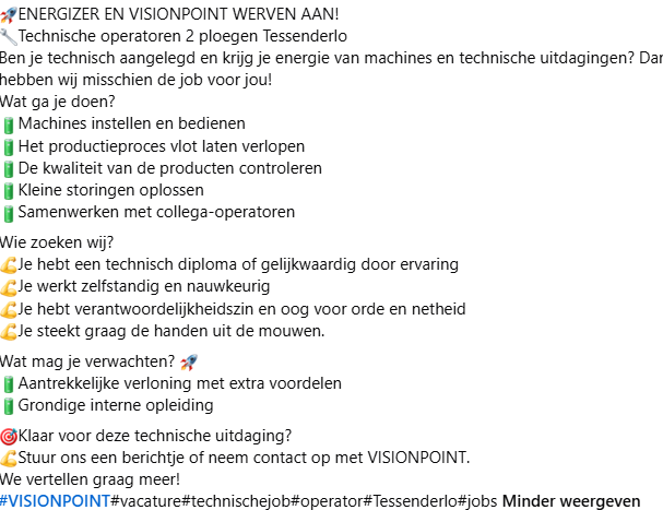TECHNISCH OPERATOREN 2 PLOEGEN